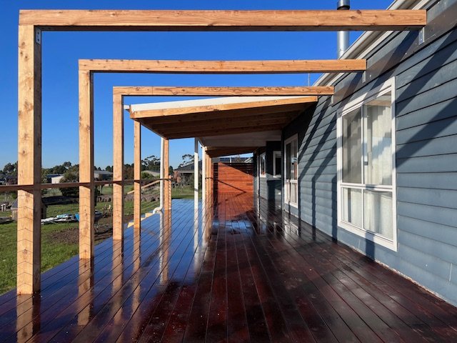 Elegant durable timber deck and veranda